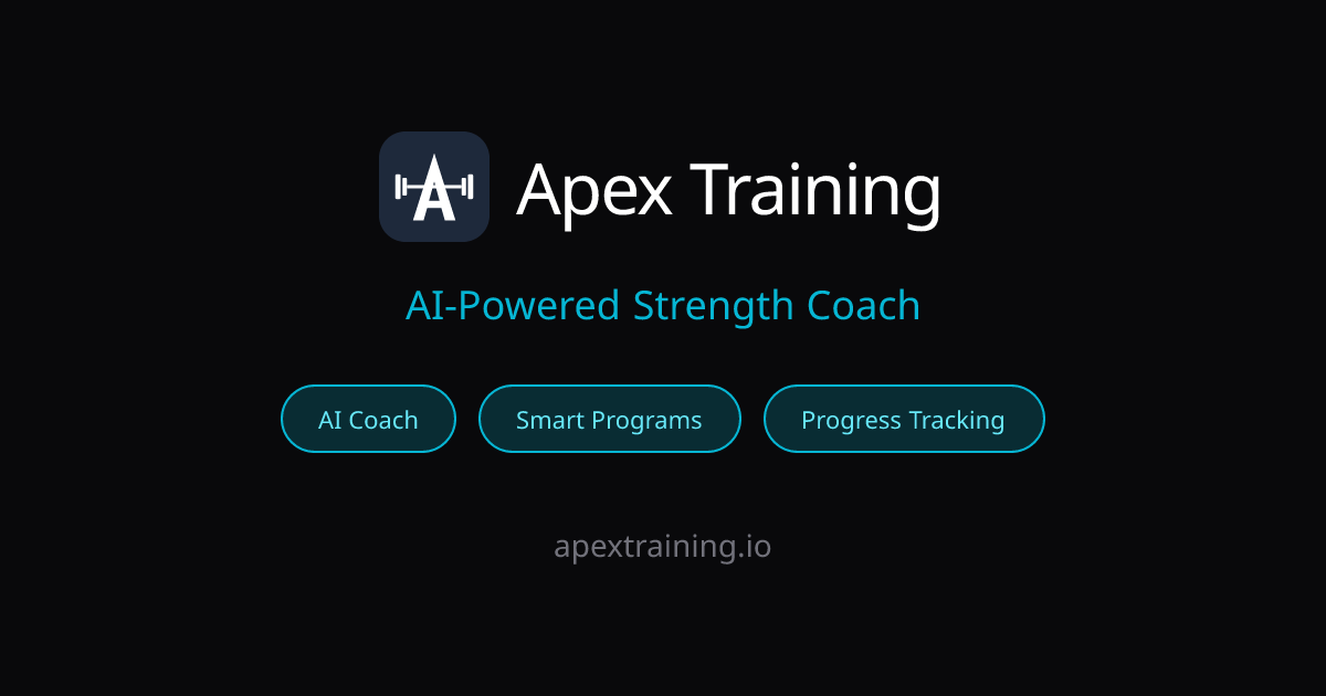 Apex Training | AI-Powered Strength Coach